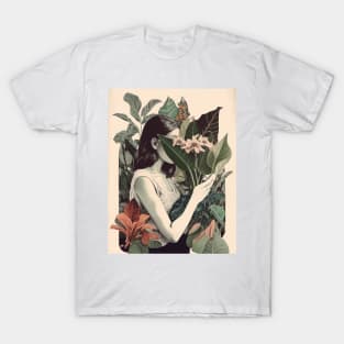 Girl with plants T-Shirt